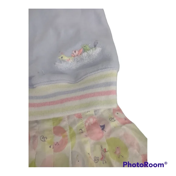 Vintage Gymboree A BIRDS LIFE Easter Outfit Girls sz 3 - Picture 2 of 7